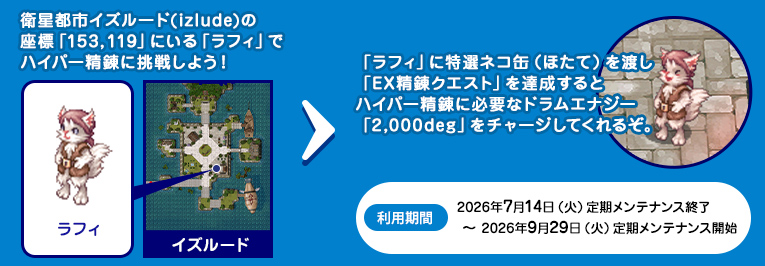 「ラフィ」座標「153, 119」