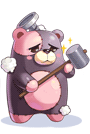 捨てられたクマ人形