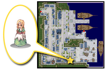 アルベルタ（133,37）の建物内にいる「ベロニカ」