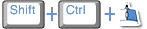 Shift+Ctrl+マウス操作
