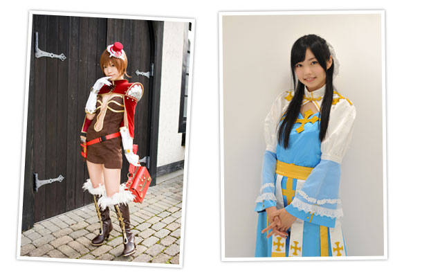 ラグナロ娘の「乾 曜子」さん、ラグナロクオンライン10周年スペシャルサポーターの「白河 優菜」さん