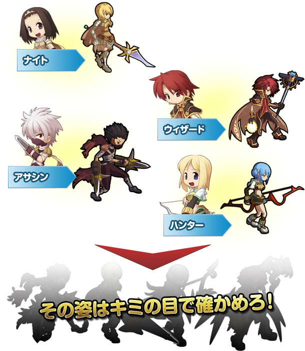 ラグナロクオンラインの「ナイト」「ウィザード」「アサシン」「ハンター」が、ロードラの世界に登場! 成長すれば、新たな力を宿すかも……!?