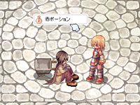 露店で取引をする2