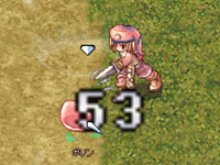 モンスターに攻撃する