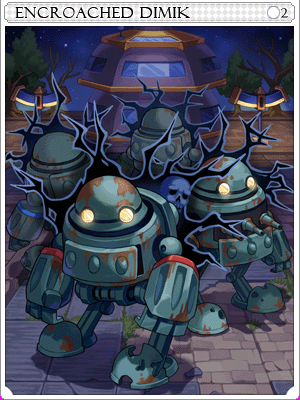 浸食されたディミックカード