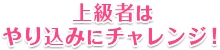上級者はやり込みにチャレンジ！