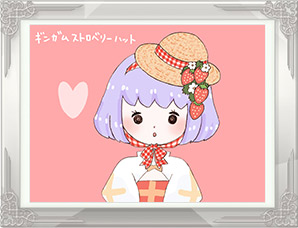 「ギンガムストロベリーハット」PN:セサミ