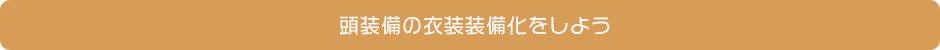 頭装備の衣装装備化をしよう
