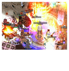団体戦でみんなと協力プレイ