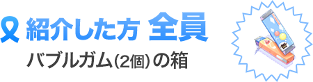 紹介した方全員 バブルガム（2個）の箱