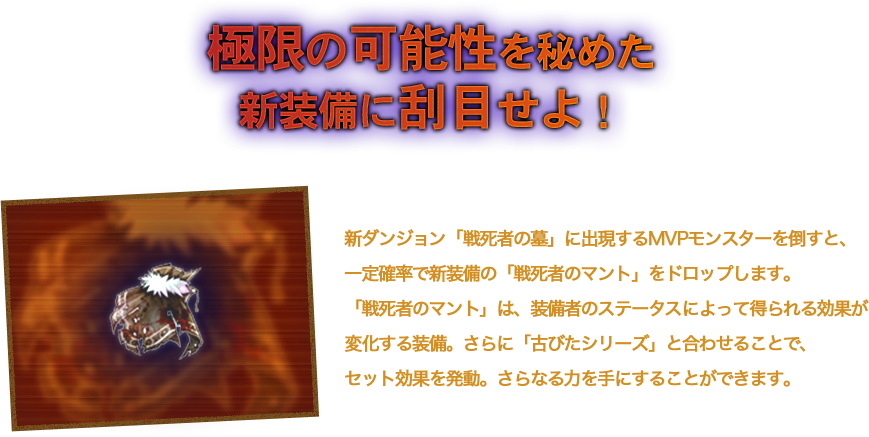 極限の可能性を秘めた新装備に刮目せよ！