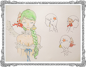 人魚姫の髪飾り