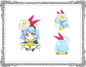 白いボタンと赤いリボン