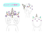 ユニコーンの髪飾り