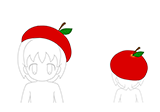葉とらずりんごベレー帽