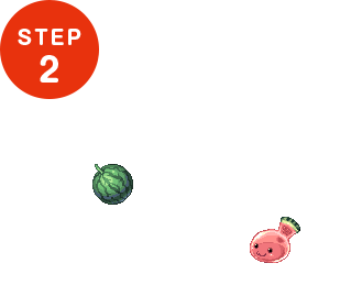 隠れている「スイカポリン」を見つけよう！