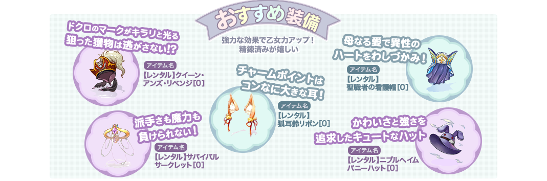 おすすめ装備