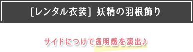[レンタル衣装]妖精の羽根飾り