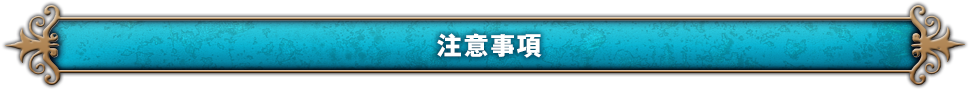 注意事項