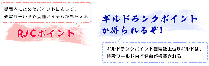 ギルドランクポイントが得られる!
