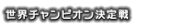 世界チャンピオン決定戦
