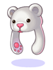 ホワイトチョコクマ帽[1]