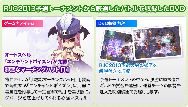 最強ギルドを決めるRJC2012の予選の熱き戦いを収録したDVDが登場